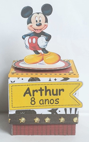 Caixa Cubo Mickey - Imagem 5