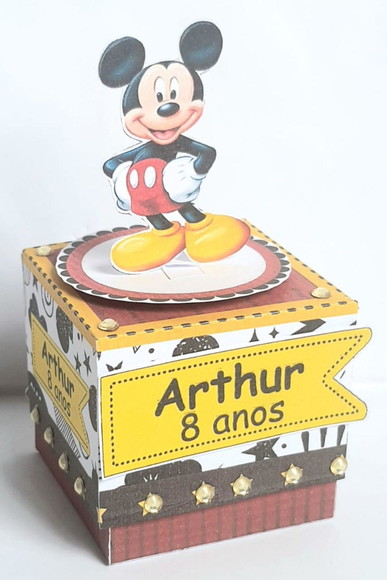 Caixa Cubo Mickey - Imagem 2