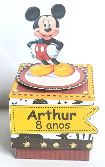 Caixa Cubo Mickey - Imagem 4
