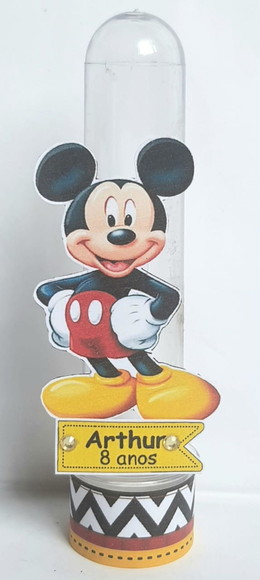 Tubete Lembrancinha para Festa Mickey