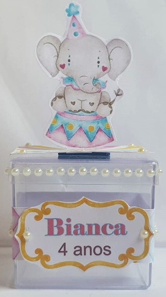 Caixa Acrílica Personalizada Circo