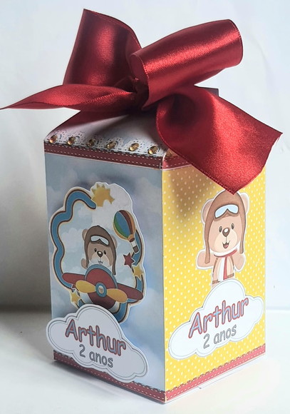 Caixa Milk Urso Aviador