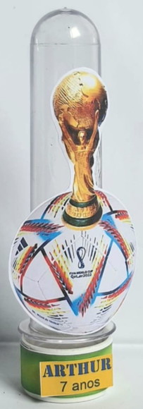 Tubete Lembrancinha para Festa Futebol