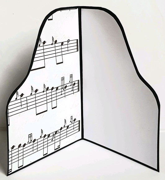 Cartão/convite piano - Imagem 3