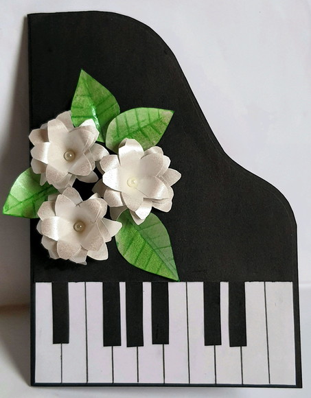 Cartão/convite piano - Imagem 5