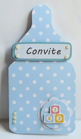 convite/cartão para maternidade mamadeira - Imagem 2