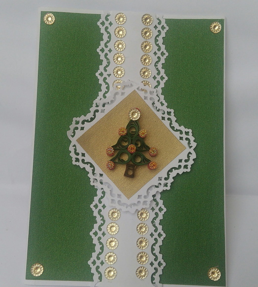 Cartão de Natal em Scrapbook