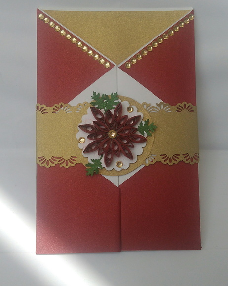 Cartão de Natal em Scrapbook