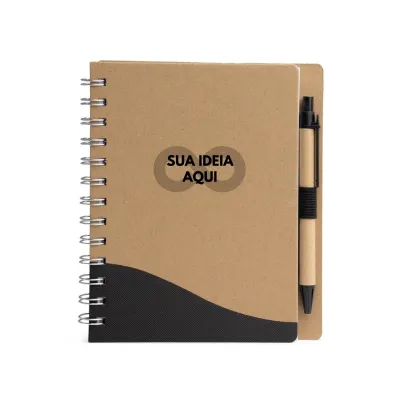 30 cadernetas ecológicas personalizadas brinde atacado corporativo