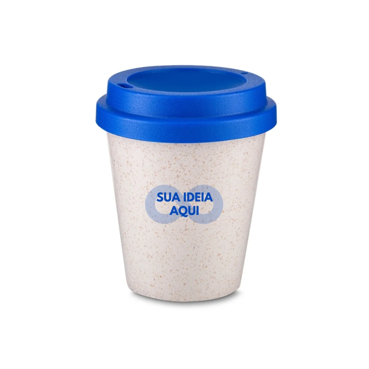30 copos de fibra de arroz 350ml personalizado brinde corporativo atacado - Imagem 1