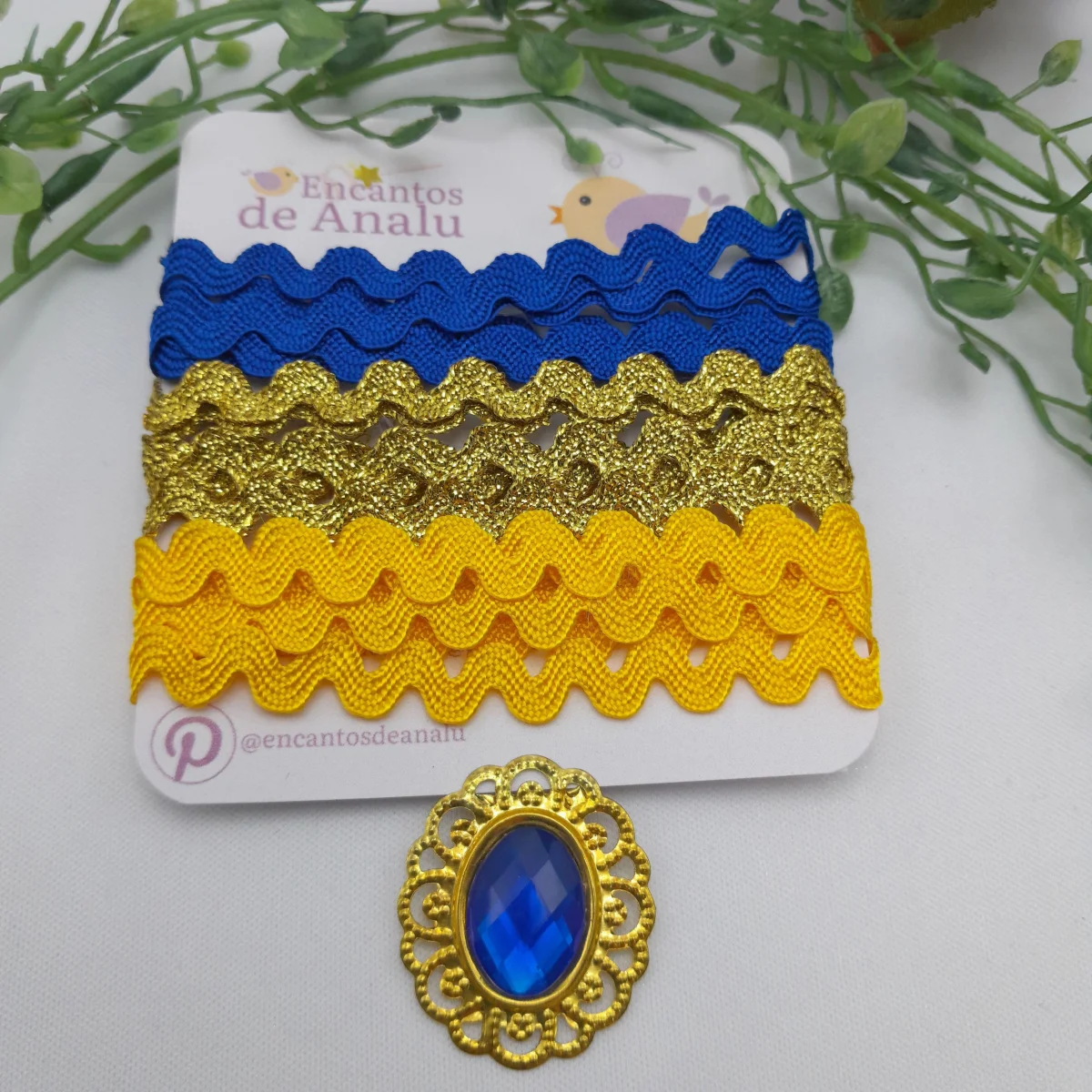 KIt de Sianinhas em Cores Coordenadas para Artesanato e Costura Criativa