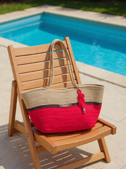 Bolsa de Praia Vermelha Promoção