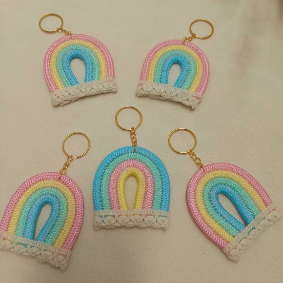Kit 10 Lembrancinhas Chaveiros Arco Iris - Imagem 3