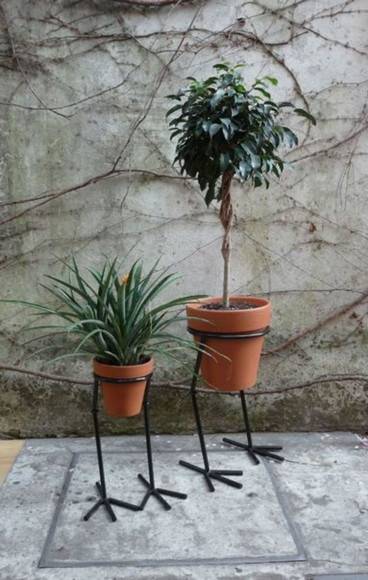 Kit 2 Suporte de Plantas Pé de Galinha