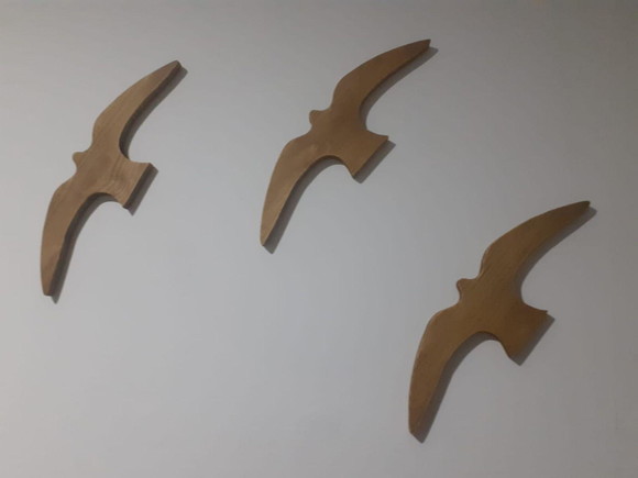 Kit 3 Gaivotas Decorativas de Madeira - Imagem 5