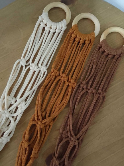 Plant Hanger de Parede Macramê
