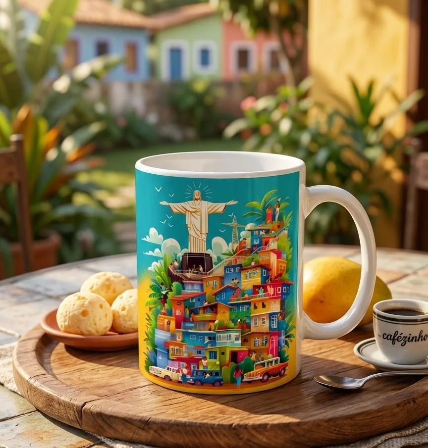Caneca De Porcelana Personalizada Rio De Janeiro - Imagem 5