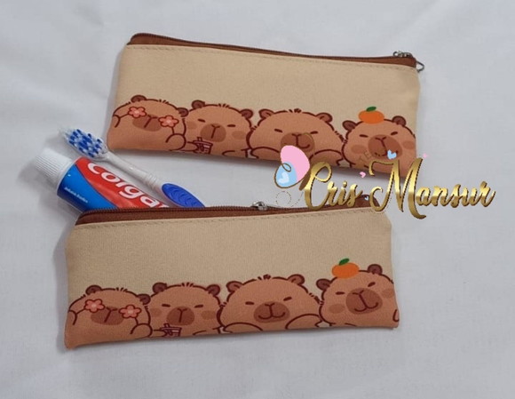 Estojo Slim Personalizado Capivara- Porta Higiene Bucal - Imagem 2
