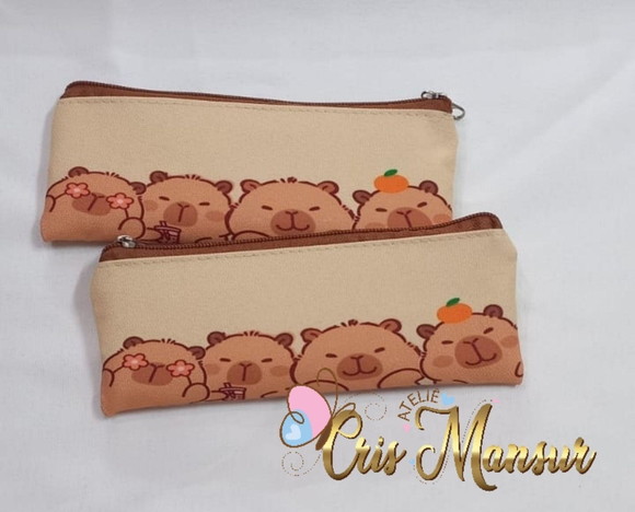 Estojo Slim Personalizado Capivara- Porta Higiene Bucal