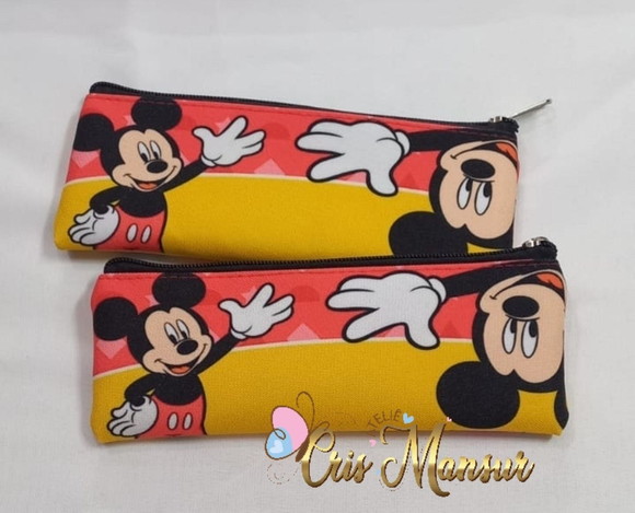 Estojo Slim Personalizado Mickey Porta Higiene Bucal