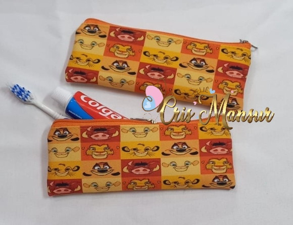 Estojo Slim Personalizado Rei Leão - Porta Higiene Bucal - Imagem 2