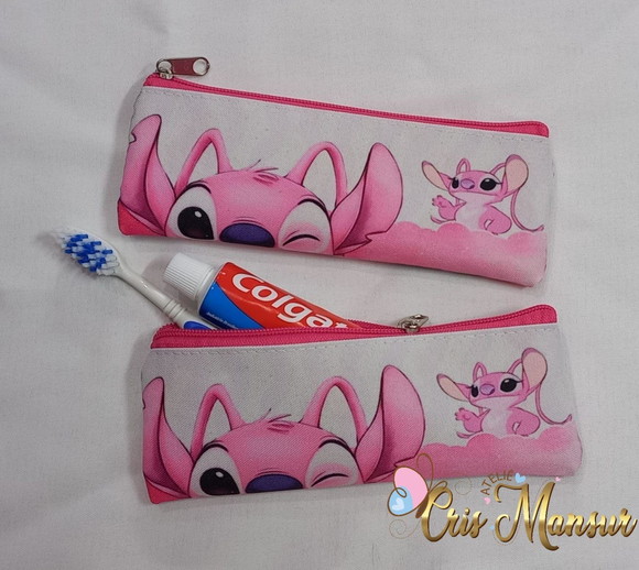Estojo Slim Personalizado Stitch - Porta Higiene Bucal - Imagem 3