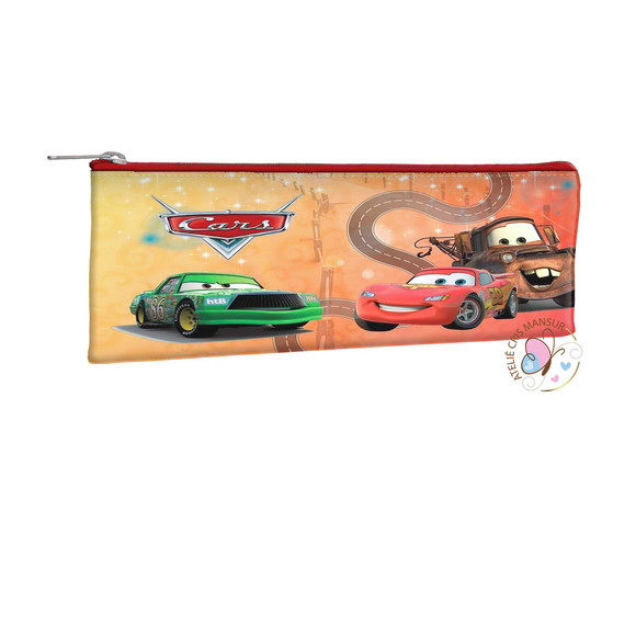 Estojo Slim Personalizados 19 x 7 - Tema Carros da Disney