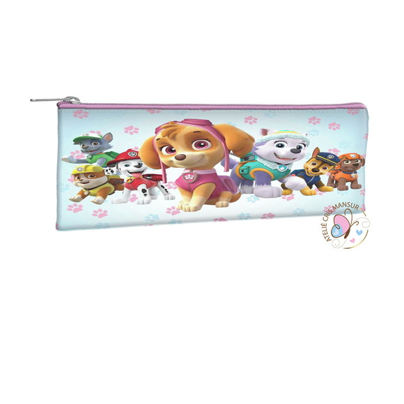 Estojo Slim Personalizados 19 x 7 -tema Patrulha Canina