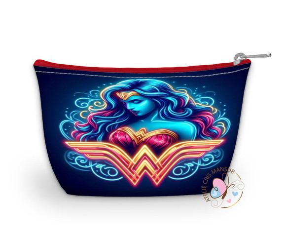 Mulher Maravilha Neon- Necessaire Personalizada
