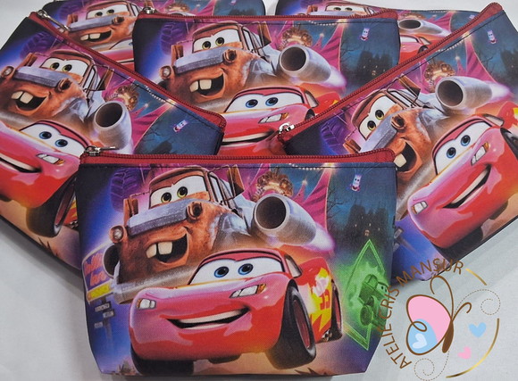 Necessaire Personalizada - Carros da Disney