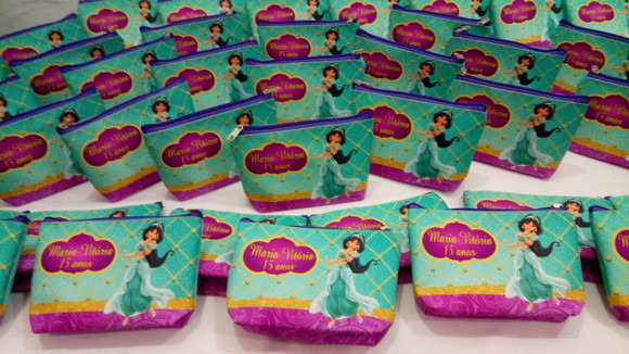 Necessaire Personalizada - Tema Jasmine Aladim