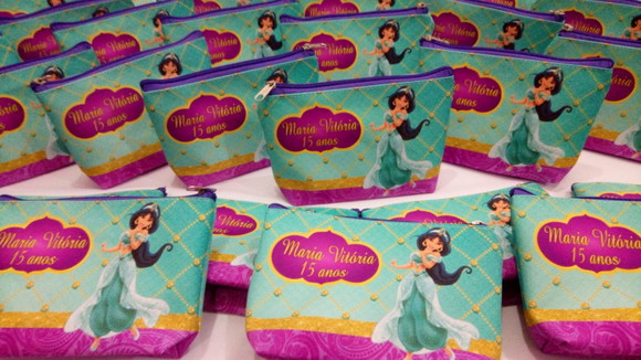 Necessaire Personalizada - Tema Jasmine Aladim - Imagem 2
