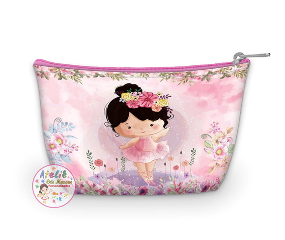 Necessaire personalizada Bailarina Aquarela