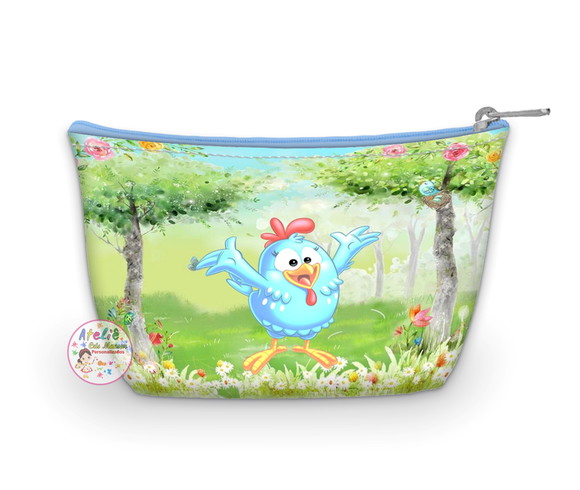Necessaire personalizada Galinha pintadinha aquarela