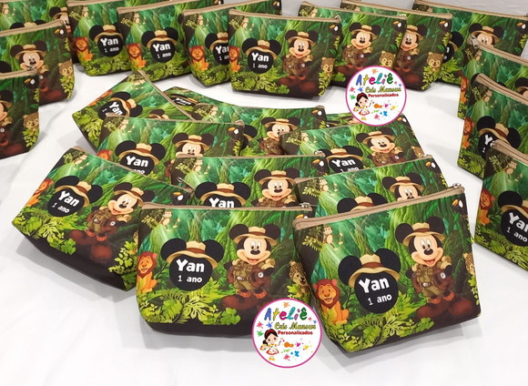 Necessaire Personalizada Mickey Sáfari