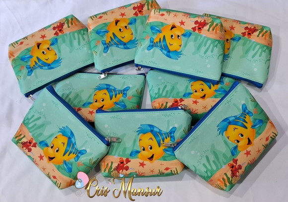 Necessaires Personalizada -tema Peixe Linguado e Sebastião