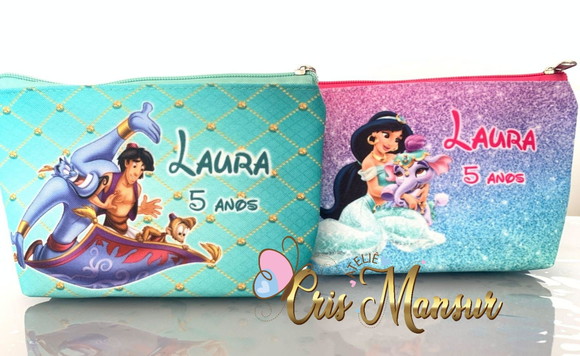 Necessaires Personalizada Aladim para Meninos e Meninas