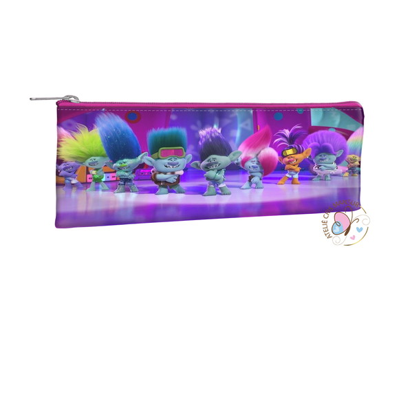 Trolls - Estojo Slim Personalizados 19 x 7