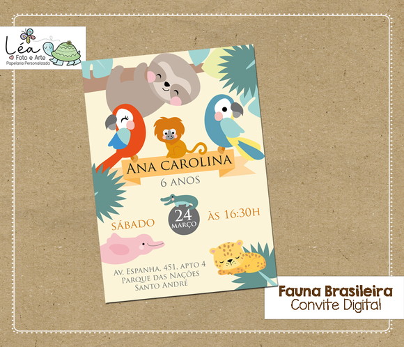 Convite Digital Festa Fauna Brasileira
