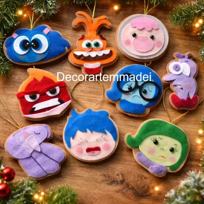 Pingentes Decoração Natal - Divertidamente