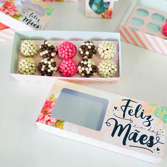 Caixa para 12 Brigadeiros Dia das Mães - Imagem 2