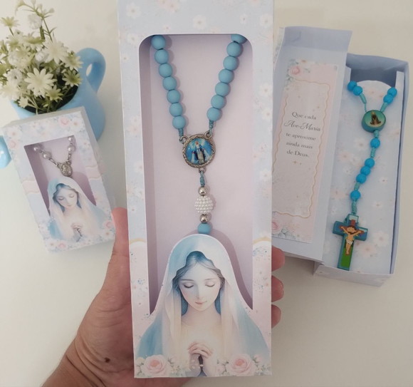 Caixa Porta Terço Virgem Maria - Imagem 2