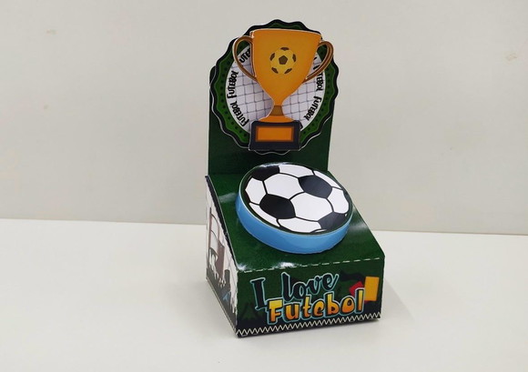 Porta Latinha Acrílico Futebol