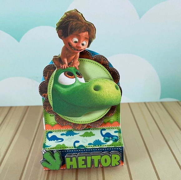 Caixa Porta Bis Duplo o Bom Dinossauro