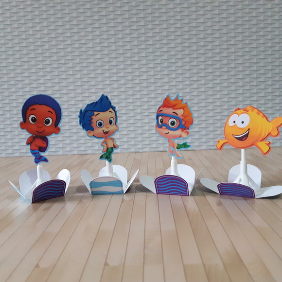 Forminha de Doce e Toppers Bubble Guppies
