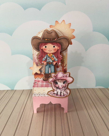 Caixa Porta Bis Penteadeira Cowgirl