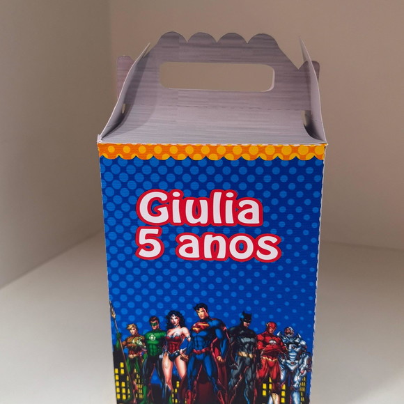 Caixa Surpresa para Lanche e Refrigerante Mulher Maravilha - Imagem 3