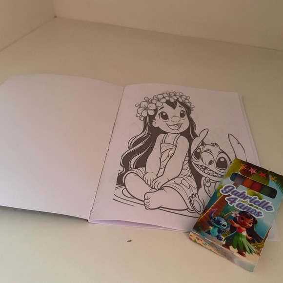 Kit para Colorir com Giz de Cera Stitch - Imagem 2