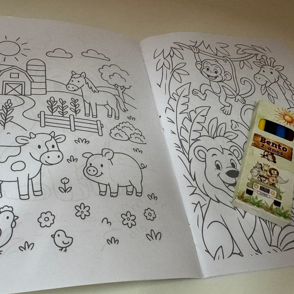 Kit para Colorir com Giz de Cera Safari - Imagem 4