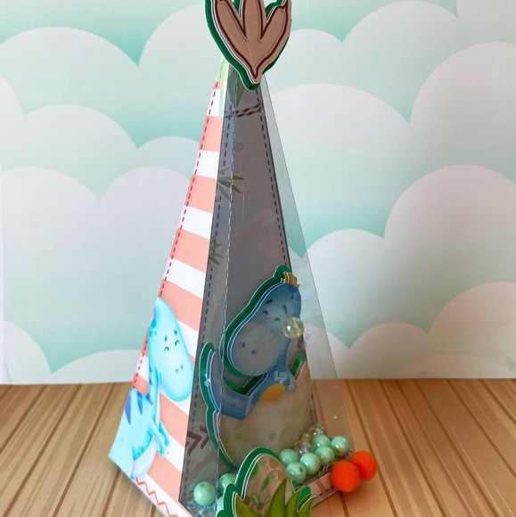 Caixa Piramide Vitrine Dino Baby - Imagem 2